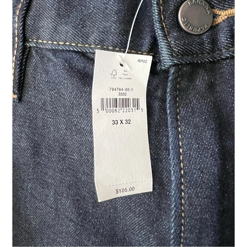 Banana Republic travel Jean Classic Dark Black Jeans W33 x L32